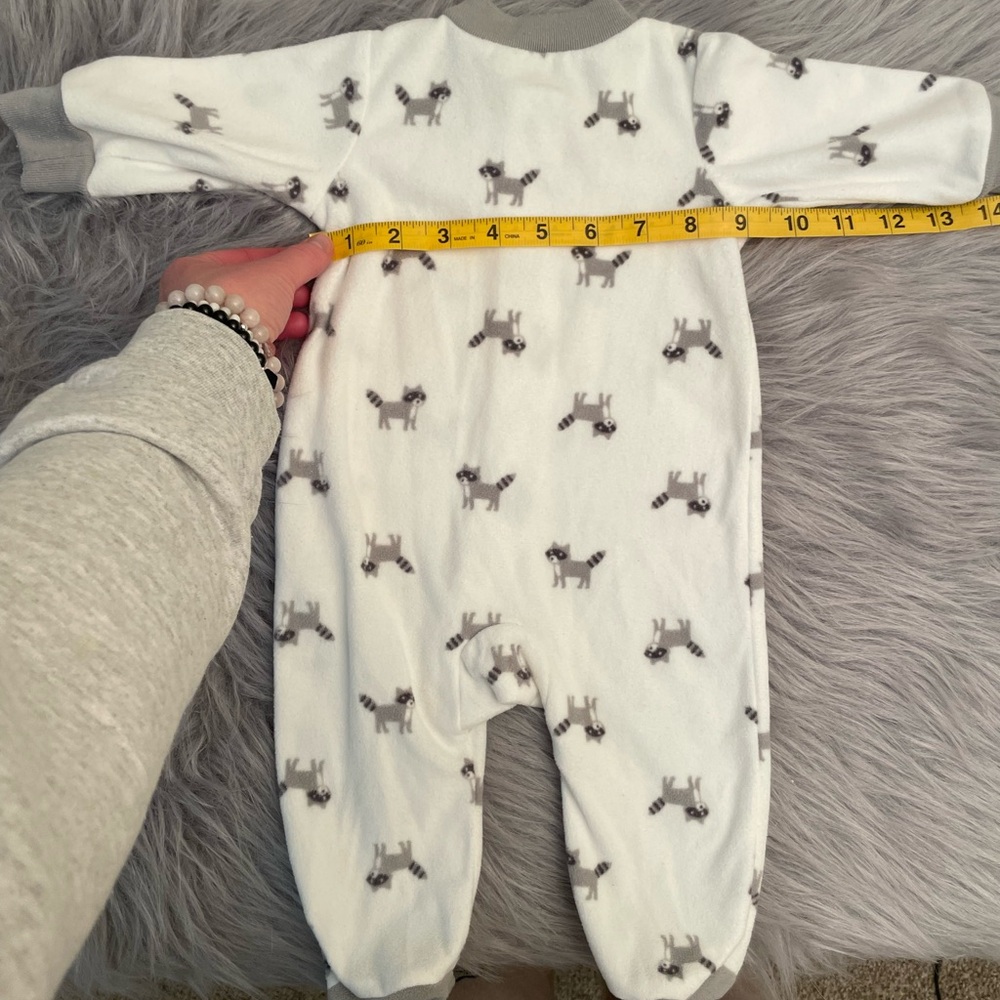 💕Carter's Raccoon Footie PJs - Picture 5 of 6